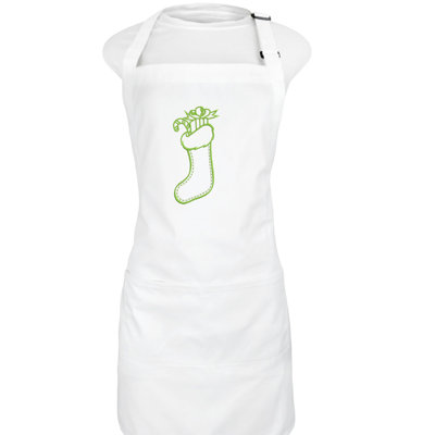 Christmas Solid Colour Bib Apron