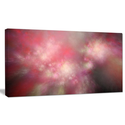 «Red Blur Sky with Stars», impression sur toile tendue