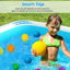 Piscine gonflable iMounTEK de 120 po avec bouchon de vidange, grande piscine familiale rectangulaire pour enfants et adultes