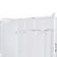 Grand lit escamotable mural avec placard, blanc