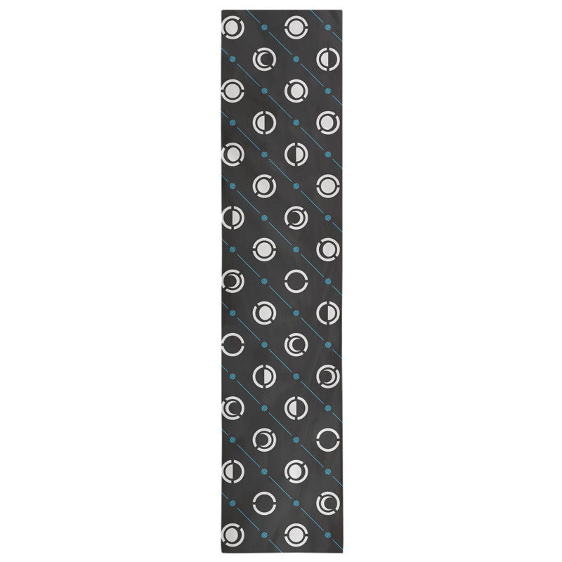 Classic Moon Phases Table Runner, 16" x 72", Black/White/Blue