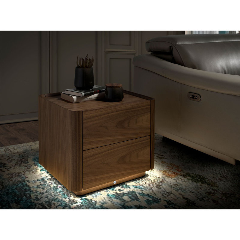 50cm W Manufactured Wood Bedside Table