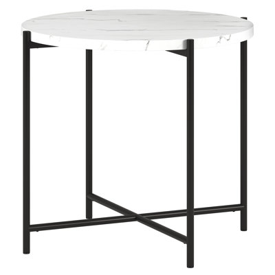 Tamu Faux Marble End Table