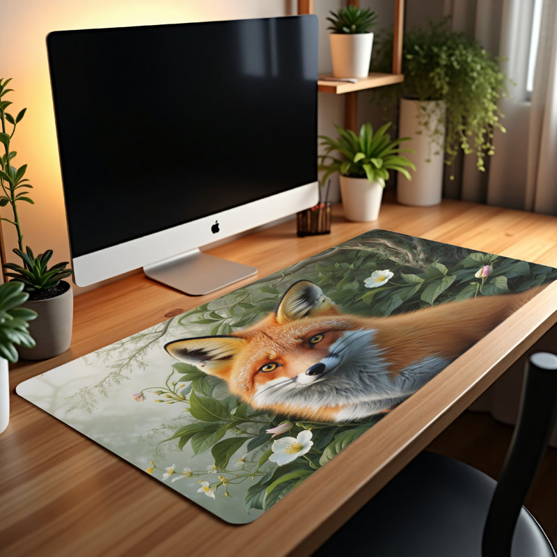 Polyester Desk Pad, 14.4x12.1
