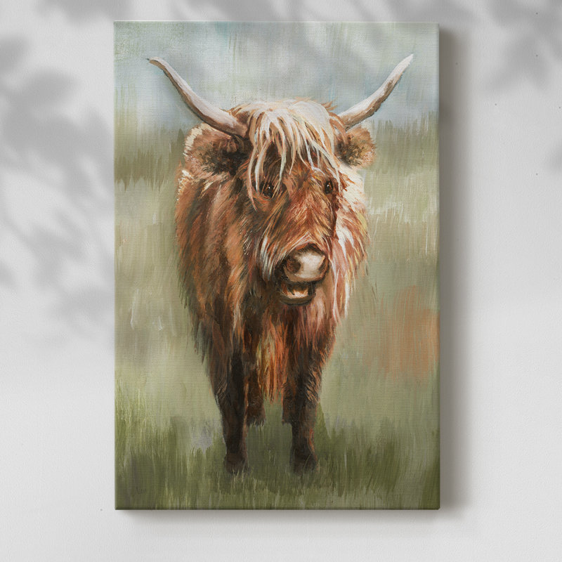 Happy Highlander - Cavas enveloppés de galerie, H 48 po x l 32 po