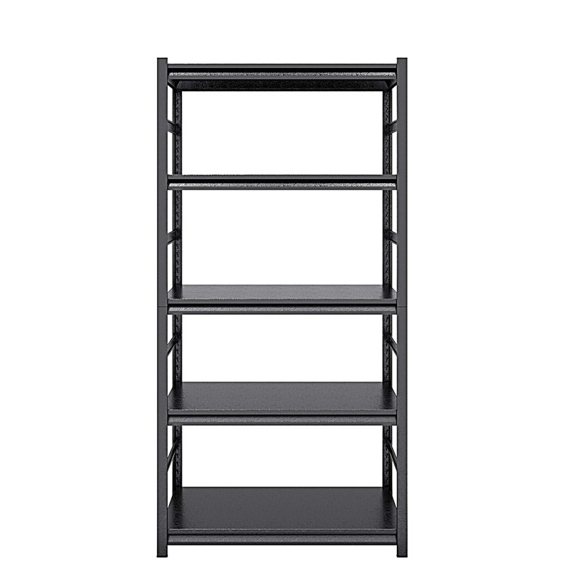 Étagères de rangement à 5 niveaux, tablettes réglables en métal robuste, H 63 po x l 31,5 po x P 15,7 po