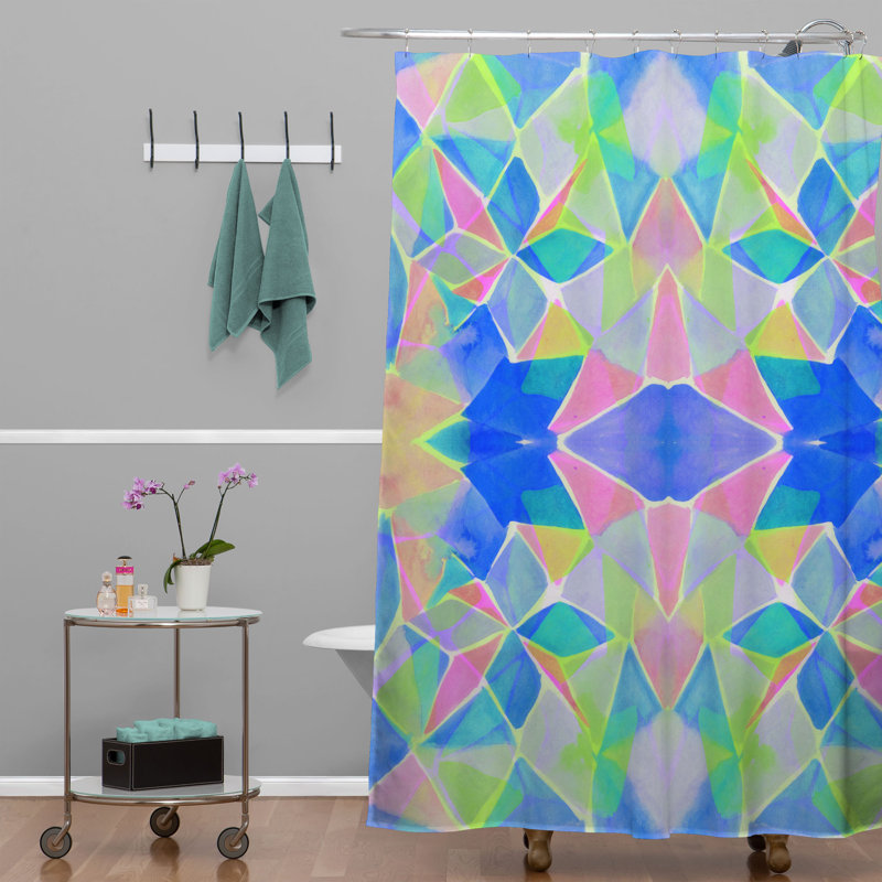Amy Sia Geometric Shower Curtain
