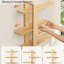 58 cm H x 50 cm W Solid Wood Floating Shelf Bookcase