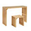 Ensemble de table et banc de salle à manger Natural Pine - Mobilier d'intérieur en bois polyvalent pour entrée