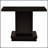 Fiona Cappuccino Engineered Wood Pedestal Console Table, Durable and Stylish for Modern Interiors