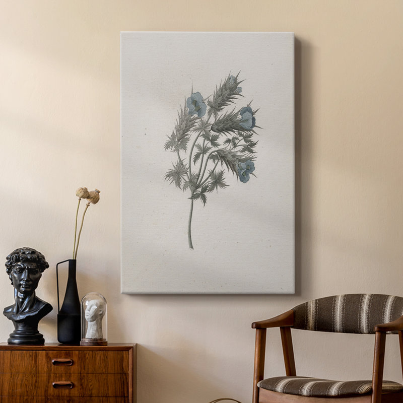 Imprimé floral rétro CCXI - galerie sur mesure Cavas, H 18 po x l 12 po