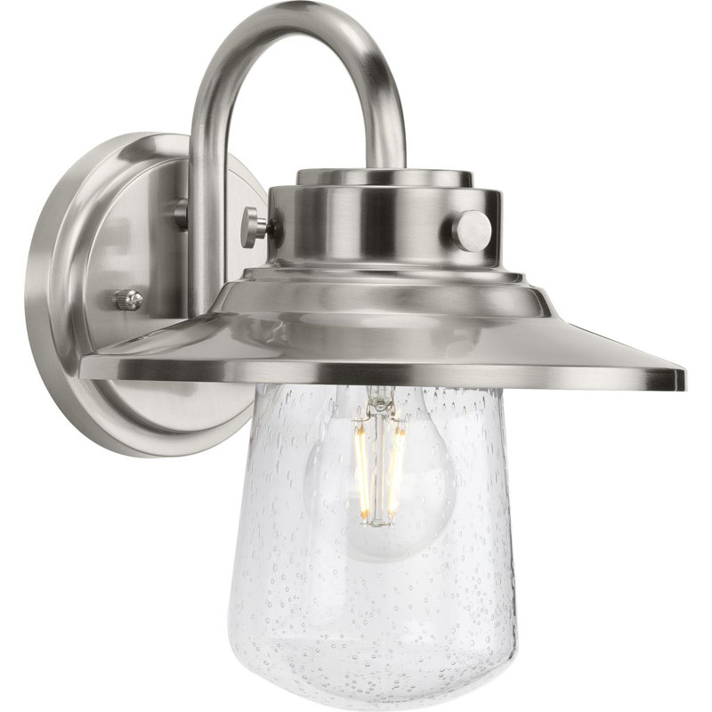 Lanterne murale d'extérieur en verre martelé H 11 po Frampton, Acier