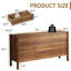Commode 9 tiroirs 63 "avec pieds en bois massif pour chambre à coucher, salon, noyer-1437913337