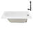 60" x 32" Acrylic Soaking Drop-In Bathtub, Drain Included-97544704