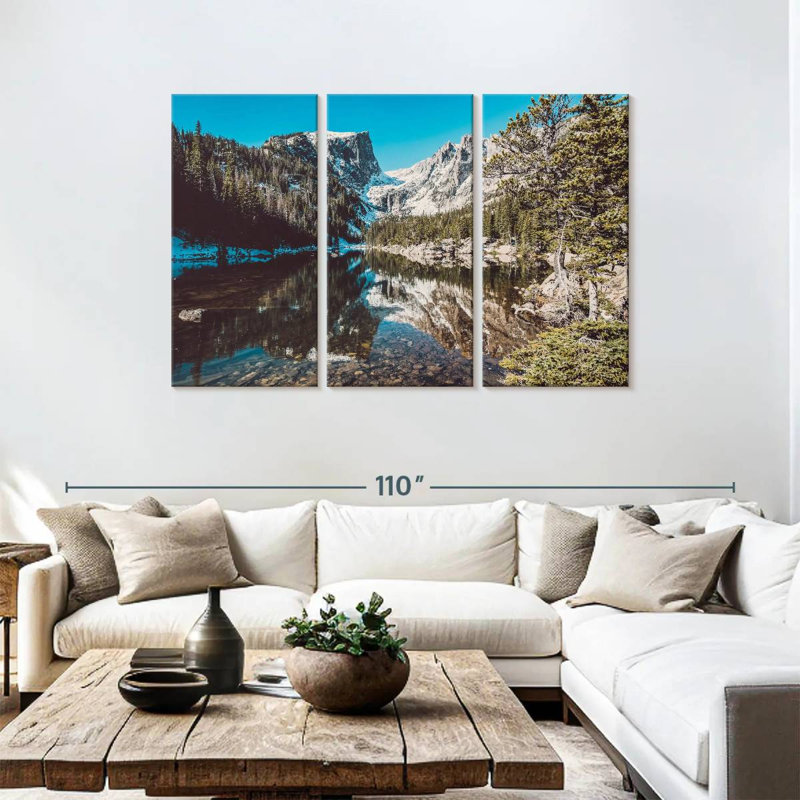 Alvord, montagnes enneigées du Colorado, H 48 po x l 74 po
