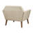 Merrylite  37" Wide Upholstered Armchair with Tufted Backrest-599994583
