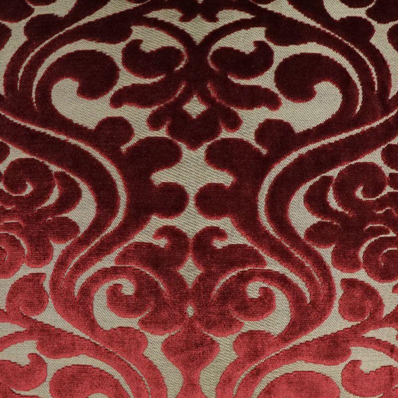 Damascus Pillow Cover & Insert, Wine, Rectangle 14"H x 24"W