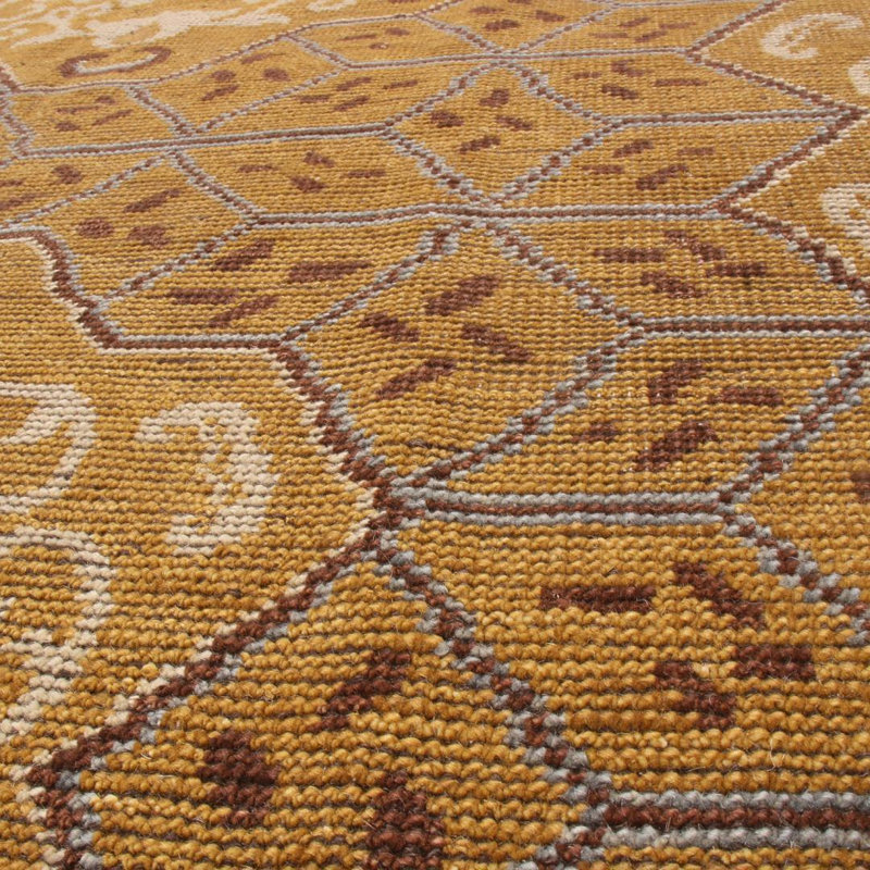 Burano Handmade Kilim Wool Geometric Area Rug, Rectangle 6' x 8'