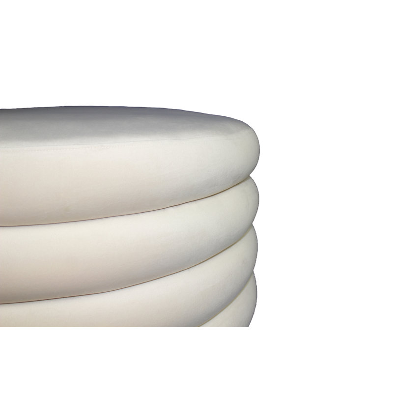 Eversole Velvet Ottoman, Dove