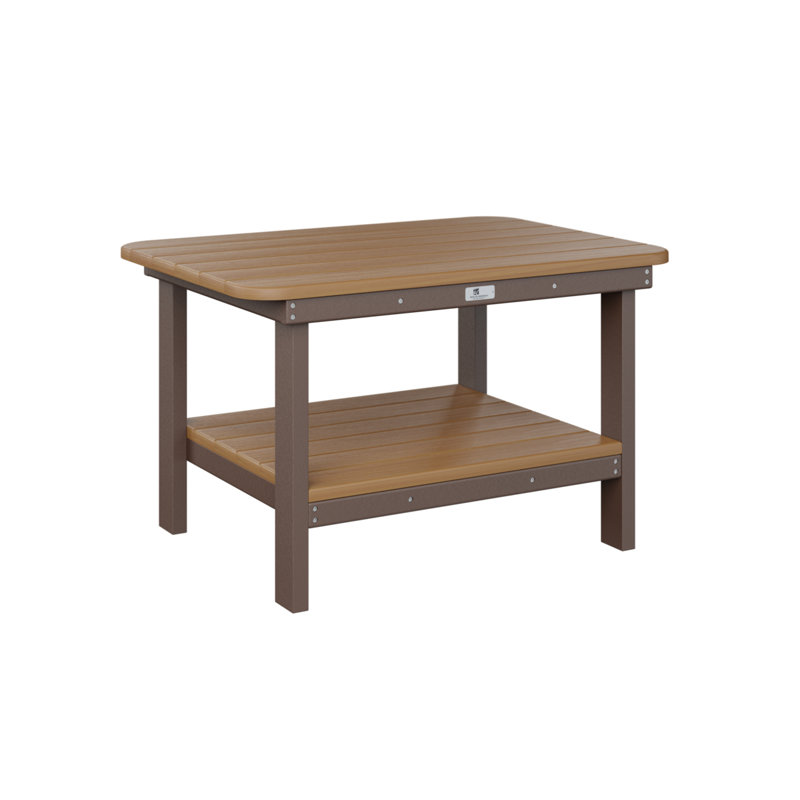 Table basse Berlin Gardens, Chocolat / Brun, Teck naturel