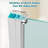 42" W × 72" H Frameless Pivot Shower Door, 1/4"(6Mm) Thick Clear Tempered Glass-122261440