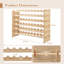 Solid Wood Wine Bottle Rack Yellow