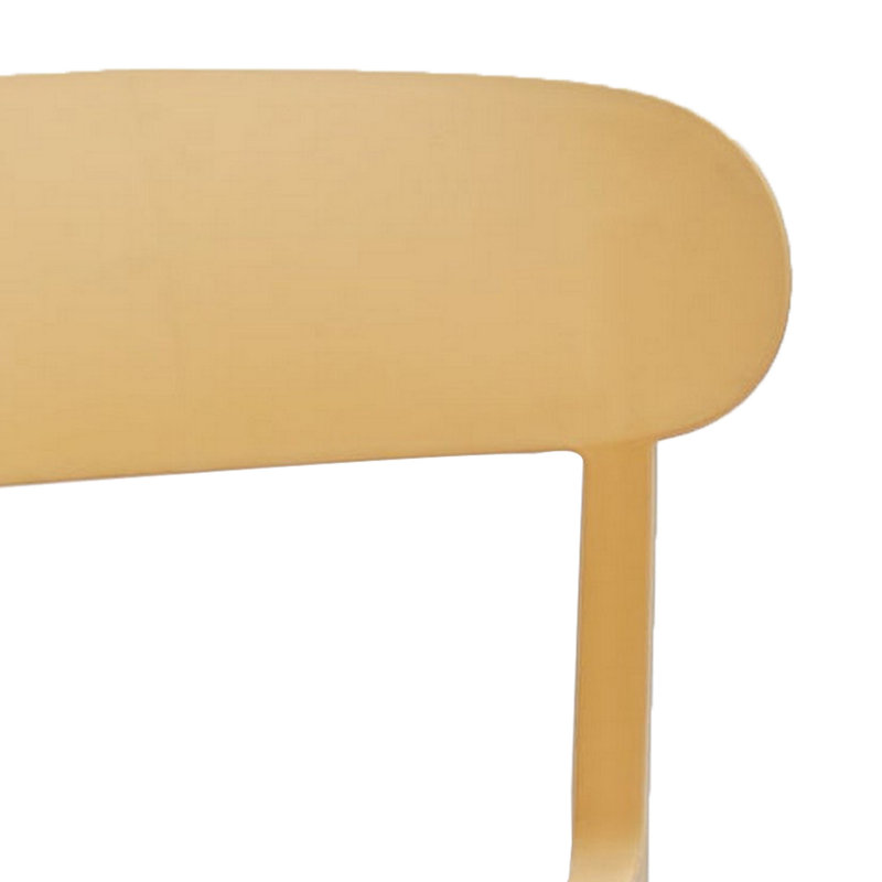 Chaise d'appoint empilable Bryany, Jaune