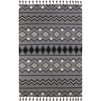 Oneil Wool Geometric Indoor Rug