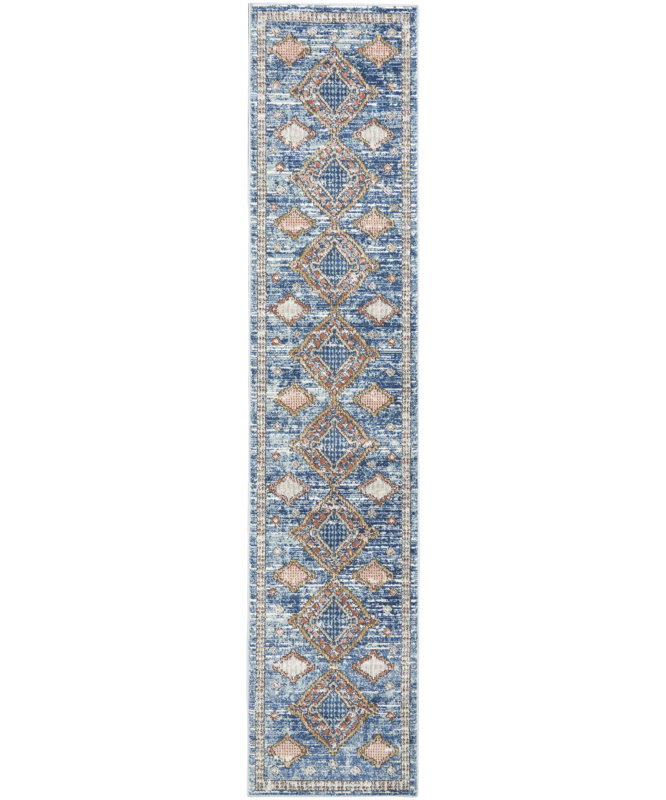 Tapis beige Freeda, Tapis de couloir 2 pi 2 po x 10 pi