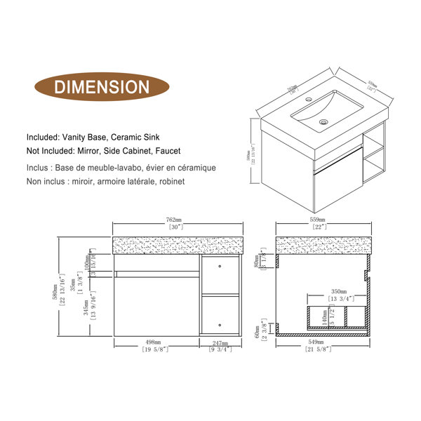 Dimensions du produit