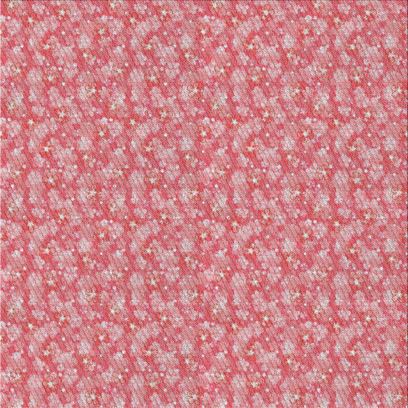 Tapis rouge/blanc à motifs Bearcreek, Carré 5 pi