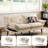 Serta 66'' Upholstered Tufted Convertible Futon Sofa Bed-210113503