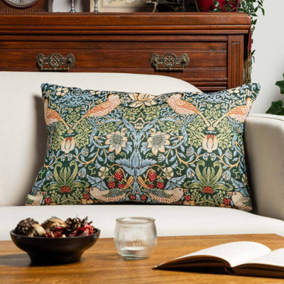 Floral Green Throw Cushion