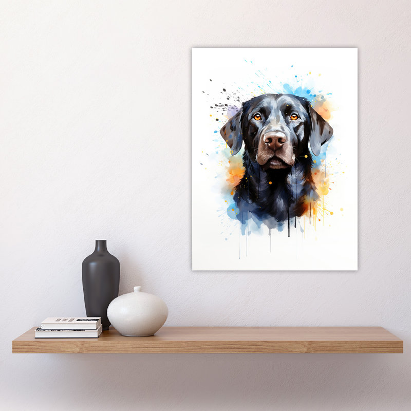 Wall Art Print Labrador Retriever Lovers Gift Watercolour Pet Portrait Painting Artwork Poster