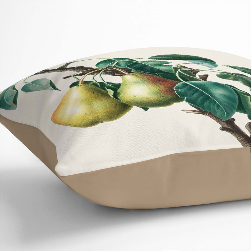 Square Throw Cushion, 40cm H x 40cm W x 15cm D, Stone