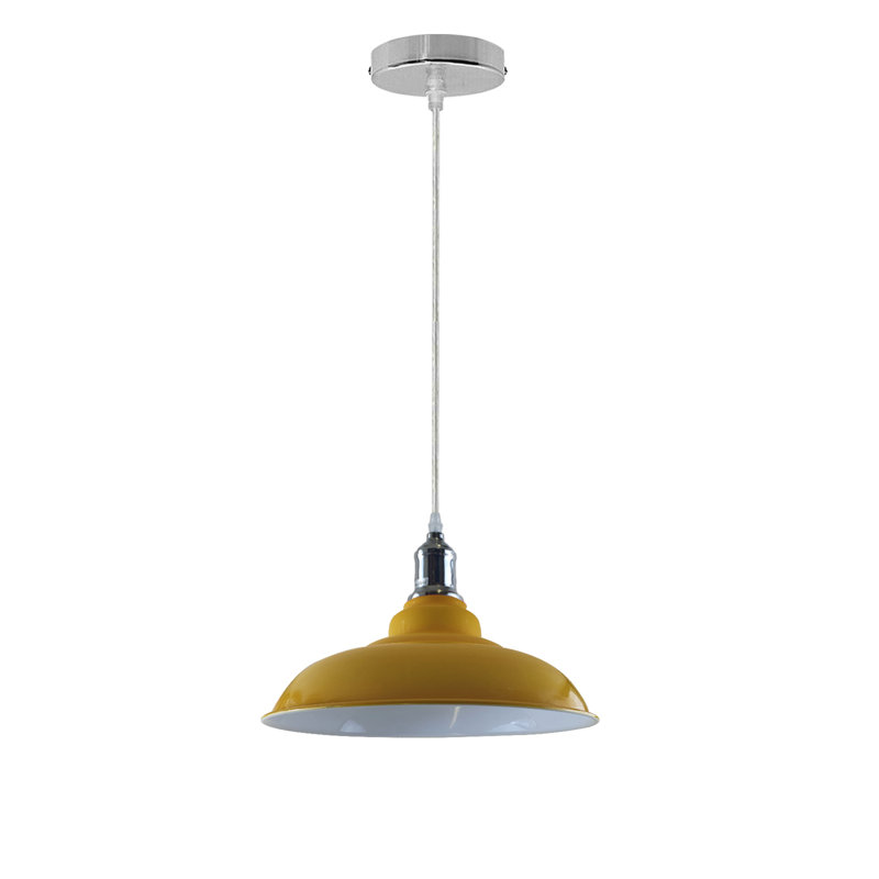 Palisade 1 - Light Chrome Pendant, Yellow