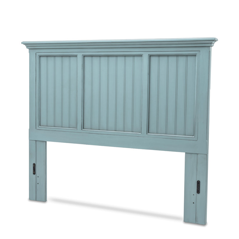 Kolya - Solid Wood Headboard - Queen - Bleu Finish, Queen, Blue