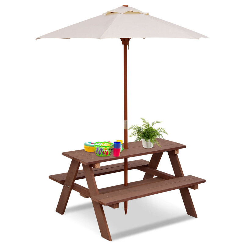 Mald Kids Round Outdoor Table Or Chair and Chair Set