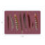 Pheasant Feathers Vegan Leather Rectangle Pebble Placemat-1069368260