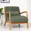 Chaise d'appoint moderne sauge avec coussin - Confort compact pour les espaces confortables-481168535