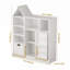 Organisateur de rangement de jouets et bibliothèque pour enfants, coffre de rangement pour jouets
