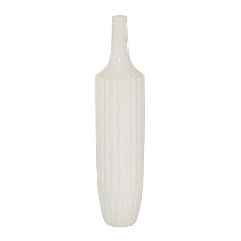 Vase décoratif en céramique Amance, H 23,35 po x l 5,4 po x P 5,45 po