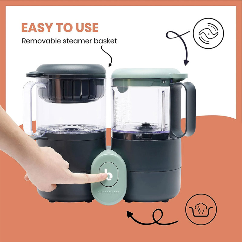 Babymoov 1 Speed 64 fl. oz. Countertop Blender with Travel Cup