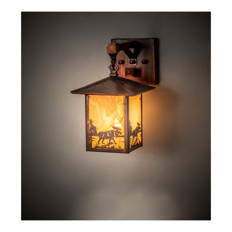 Seneca Copper 1 - Light Armed Sconce