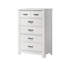 Ensemble de meubles de chambre à coucher 3 pièces avec commode, commode et table de chevet
