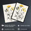 Wildflower Blooms Yellow Watercolour Wall Art Print