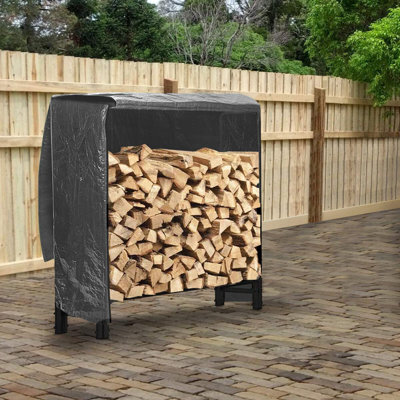 Modra 120cm W Metal Outdoor Log Holder Rack