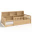 Lit en bois avec garde-corps de clôture et fonction de rangement latéral-419122246-419122247