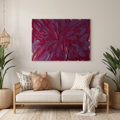 Neo Expressionism 48 Red Metal Wall Art