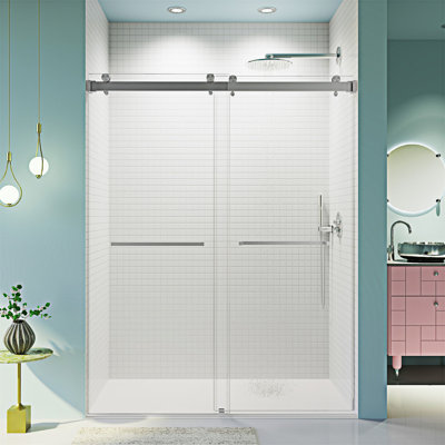 Frameless Double Sliding Shower Door